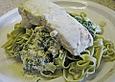 Lachs auf Blattspinat