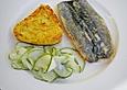 Gr&uuml;ne Heringe gebraten