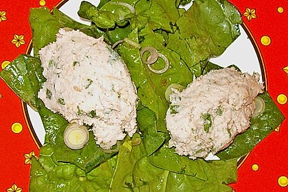 Kasseler - Mousse mit Spinatsalat