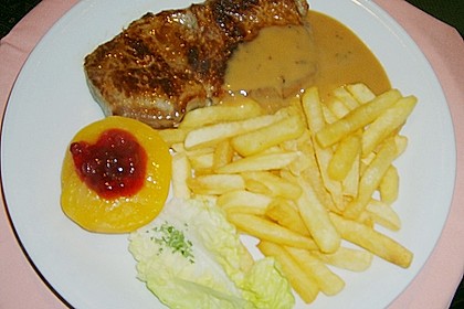 Pfeffersteak mit Aprikose