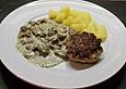 Quarkfrikadellen mit Champignons
