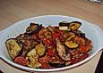 H&auml;hnchen mit Aubergine
