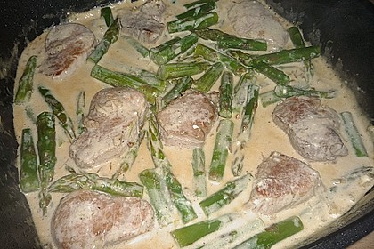 Filetgeschnetzeltes in Mascarponeso&szlig;e