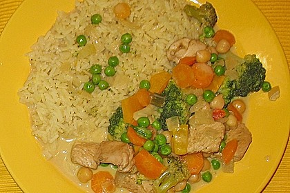 Puten - Gem&uuml;se - Curry