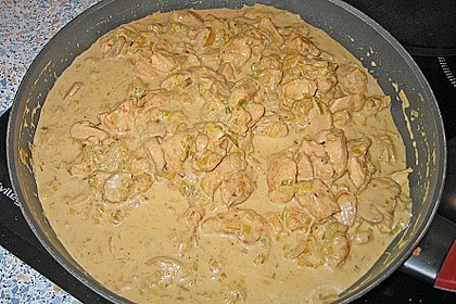 Schweineragout in Curry - Senf - Sauce 6