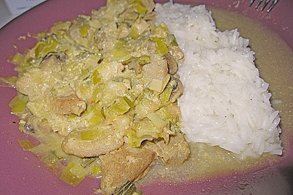 Schweineragout in Curry - Senf - Sauce 4
