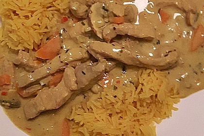Schweineragout in Curry - Senf - Sauce 2