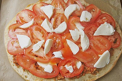 Fladenbrot mit Hackfleisch, im Ofen &uuml;berbacken 1