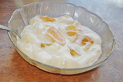 Topfencreme - Dessert mit Eierlik&ouml;r und Pfirsichen 5
