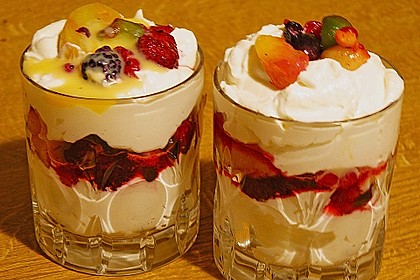 Topfencreme - Dessert mit Eierlik&ouml;r und Pfirsichen 6