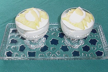Topfencreme - Dessert mit Eierlik&ouml;r und Pfirsichen 8
