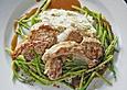 Lammkoteletts mit Artischocken - Knoblauchp&uuml;ree und wildem Spargel