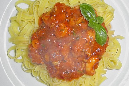 Scampi bzw. Riesengarnelen Diavolo