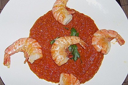 Scampi bzw. Riesengarnelen Diavolo 1