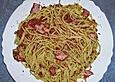 Spaghetti mit Blutwurst