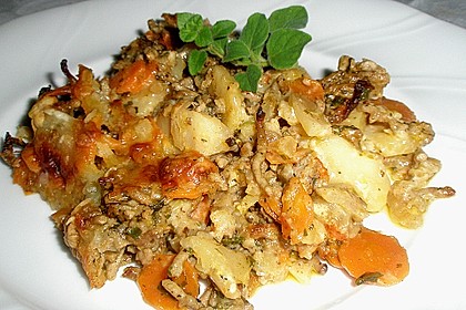 Kartoffel - Hack - Gratin
