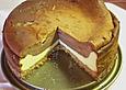 Topfenkuchen hell/dunkel