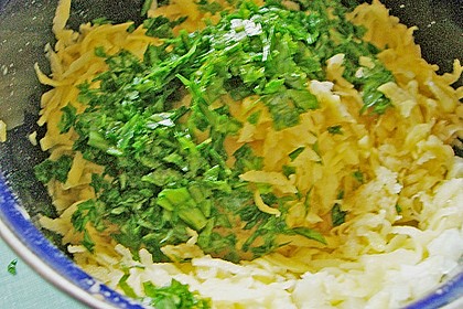 Deftige B&auml;rlauch-R&ouml;sti mit Schinken 1