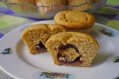 Erdnussbutter - Marmelade - Muffins 1
