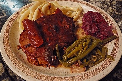 Gespickter Knoblauchbraten 2