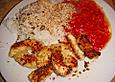 Kokos - Pute in scharfer Tomatensauce