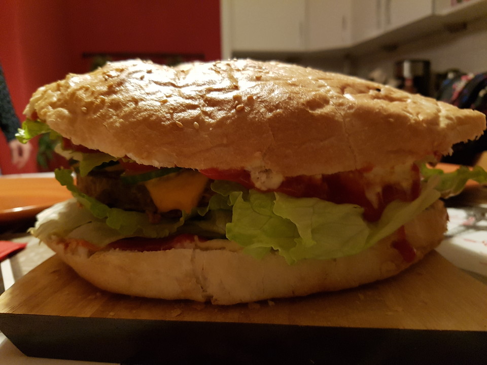 Riesen Burger (Rezept mit Bild) von die-naine | Chefkoch.de
