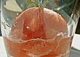 Zwischensorbet aus Wassermelone mit Zimtbl&uuml;ten und Langem Pfeffer