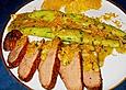 Entenbrust mit Orangen - B&auml;rlauch - Sauce