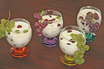 Quark -Trauben - Creme