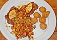 Schweineschnitzel mit Mexikogem&uuml;se