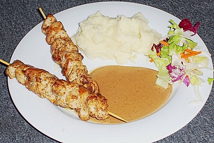 Putenbrustspie&szlig;e mit Sateso&szlig;e