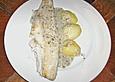 Fisch mit Petersilien - Joghurt - Sauce
