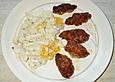 Cevapcici mit Blumenkohl - Fenchel Gem&uuml;se