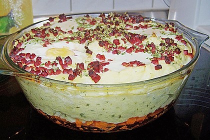 Kartoffelp&uuml;ree - Auflauf mit Ei