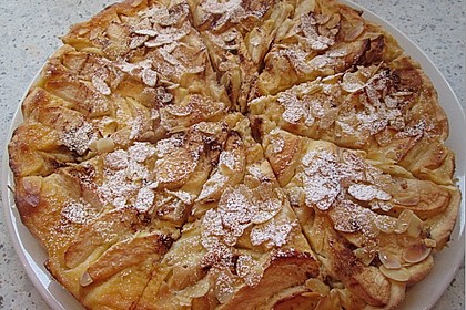Apfelkuchen mit Amaretto - Sahne - Guss 6