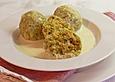 B&auml;rlauchkn&ouml;del auf Gorgonzolarahm
