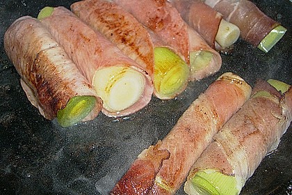 Lauch - Schinken - Röllchen 2