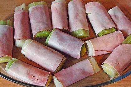 Lauch - Schinken - Röllchen 9
