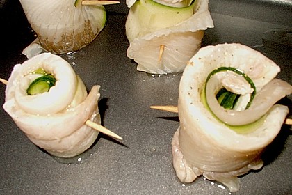 Naomis Schollenr&ouml;llchen in leichter K&auml;sesauce