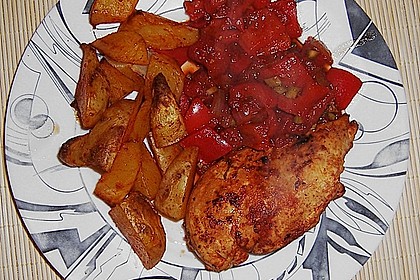 H&auml;hnchenbrust mit  Zigeunersauce
