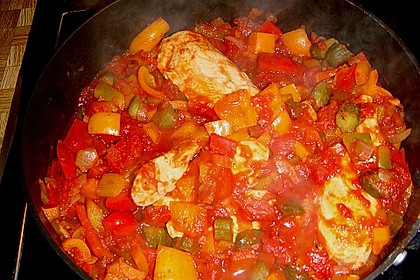H&auml;hnchenbrust mit  Zigeunersauce 3