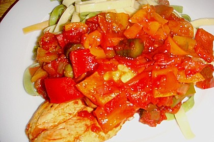 H&auml;hnchenbrust mit  Zigeunersauce 4