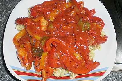 H&auml;hnchenbrust mit  Zigeunersauce 6