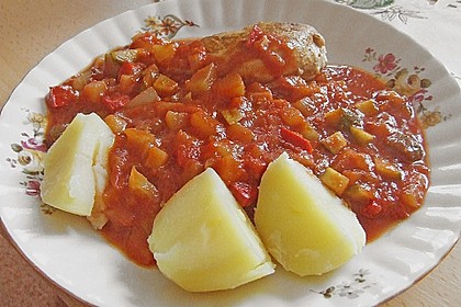 H&auml;hnchenbrust mit  Zigeunersauce 9