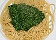 Spaghetti mit Spinatsauce