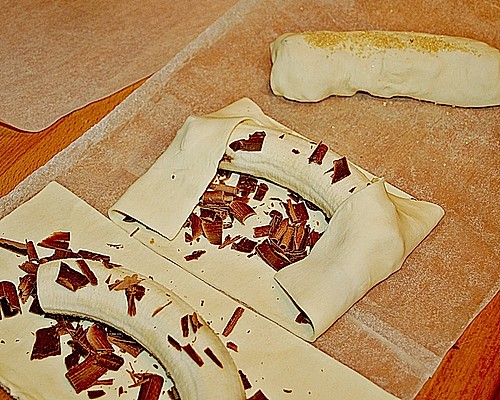 Julies Schoko - Bananen - Strudel (Rezept mit Bild) | Chefkoch.de