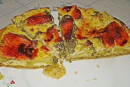 Brokkoli - Lachs - Quiche