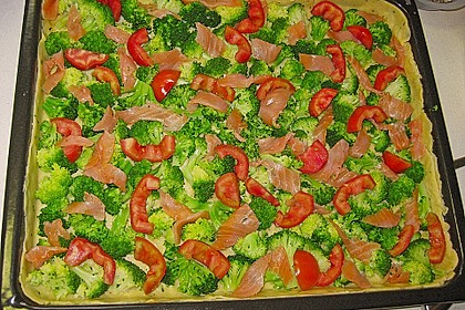Brokkoli - Lachs - Quiche 3