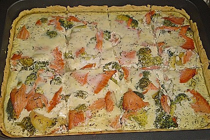 Brokkoli - Lachs - Quiche 8