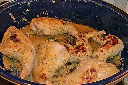 Kaninchen mit Senfsauce